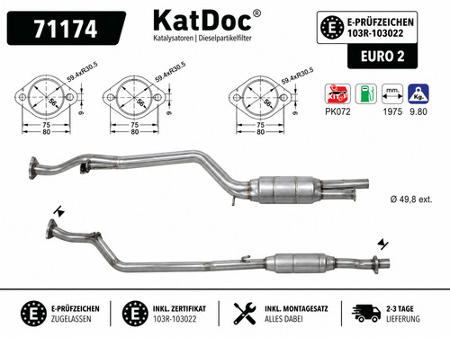 Katalysator mercedes w124 - katalysator,